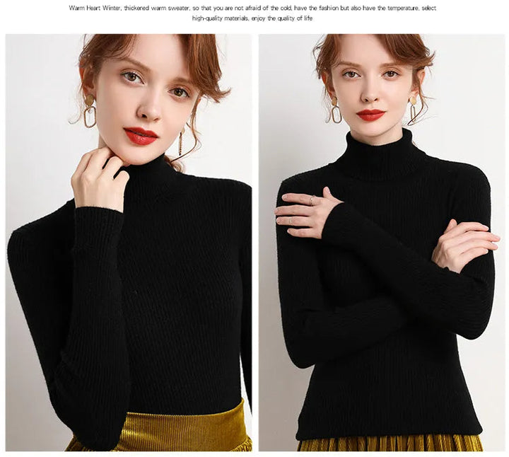 Comfortabele gebreide dames coltrui (een maat). Ideaal voor herfst en winter.