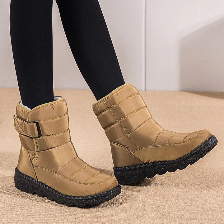 Winterlaarzen voor heren, waterdicht en antislip, met modieuze plateauzool.