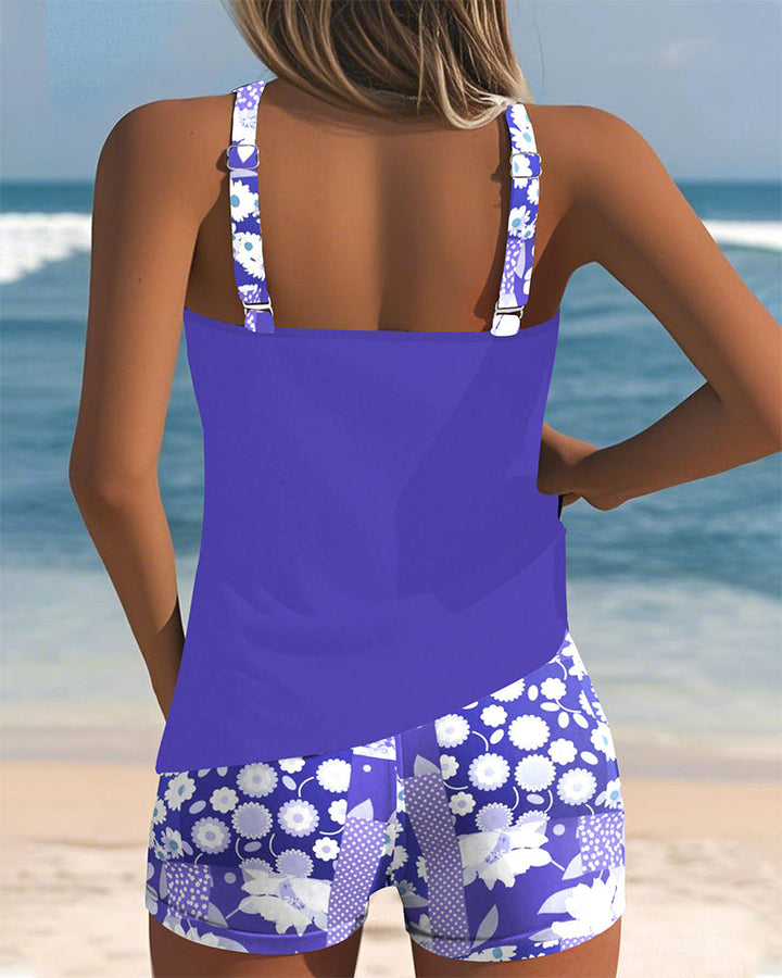 Comfortabele tankini set voor dames, ook in grote maten, met perfecte pasvorm voor zwemmen.