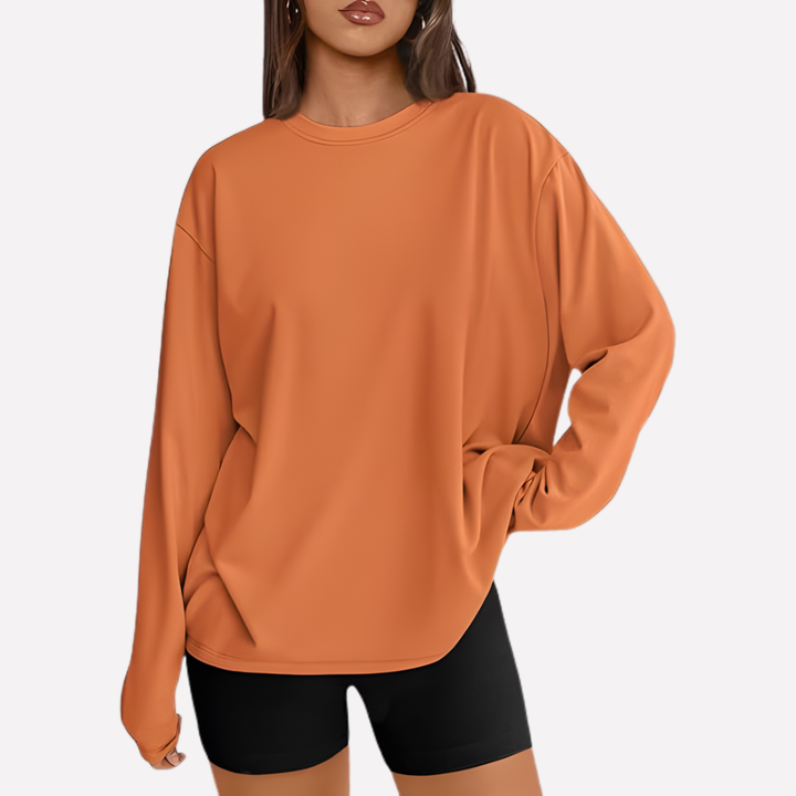 Oversized lang mouw shirt, de perfecte keuze voor een ontspannen en trendy dameslook.