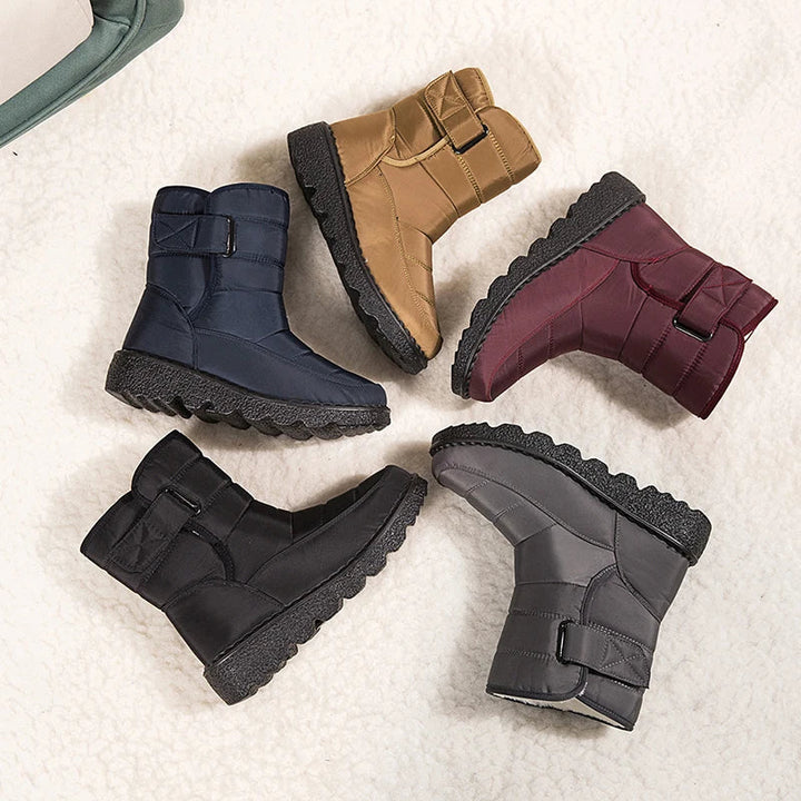 Dames snowboots met waterdichte bescherming, warme voering en stijlvolle plateauzool.