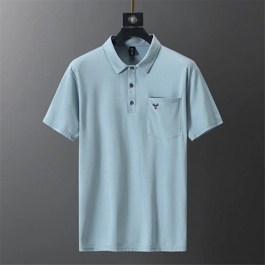 Comfortabele heren polo in grote maten, perfect voor casual zomerkleding en een stijlvolle look.