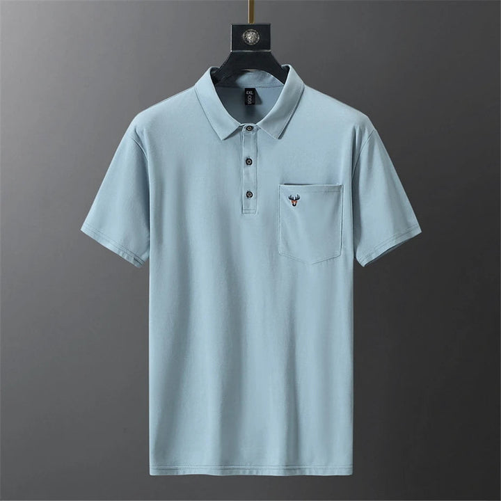 Comfortabele heren polo in grote maten, perfect voor casual zomerkleding en een stijlvolle look.