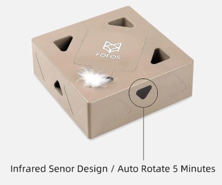 Duurzaam ABS kattenspeelgoed met automatische veer, ideaal voor actieve katten en huisdieren.