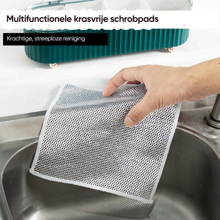 Schoonmaakdoekjes voor diverse oppervlakken, van aanrecht tot gootsteen, makkelijk in gebruik.