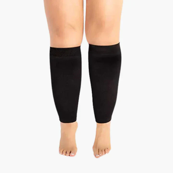 Zachte compressiemouwen voor dames en heren; ondersteunt circulatie en verlichting bij zware benen.