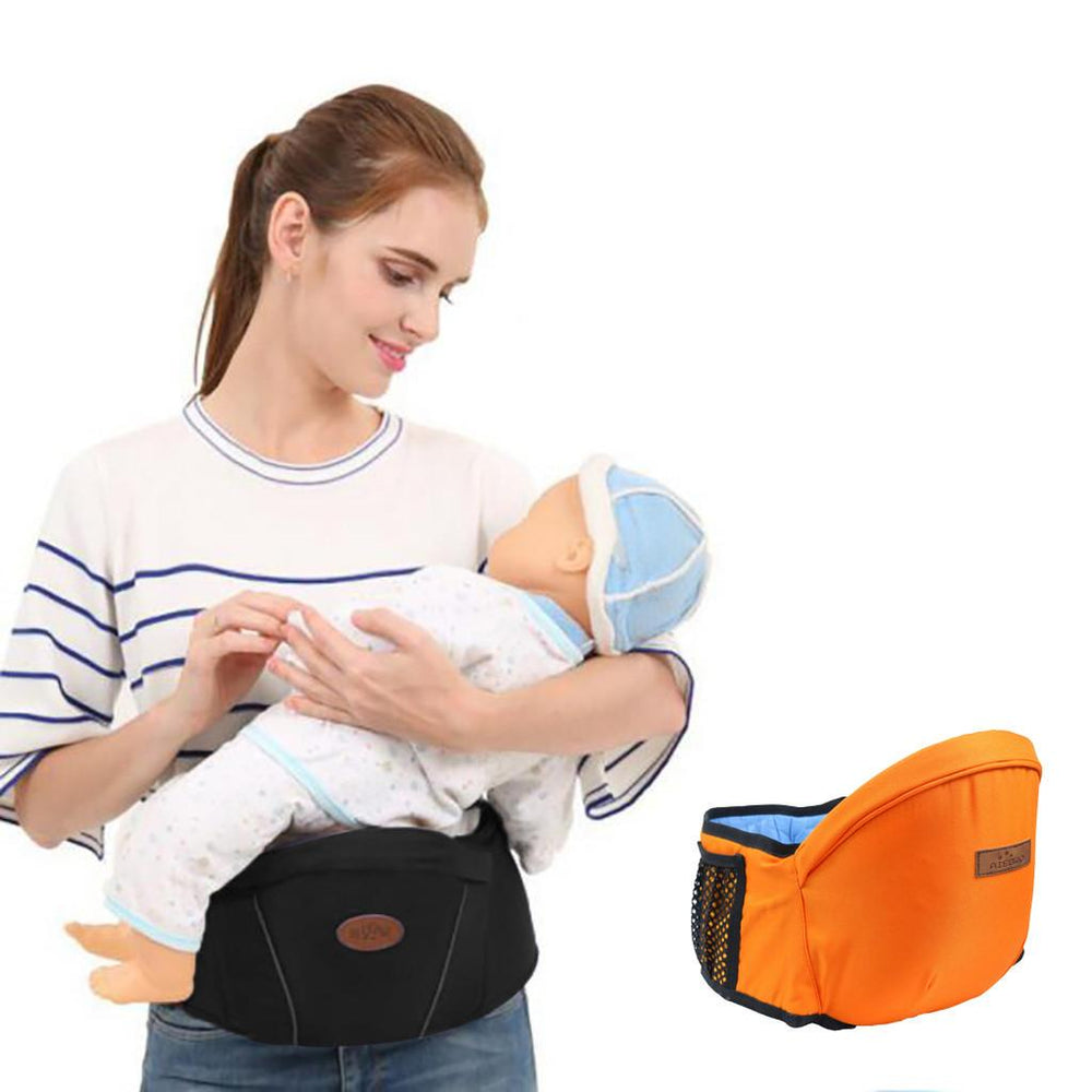 Verstelbare baby heupdrager met zitje voor peuters en kleuters, ontlast schouders en rug.