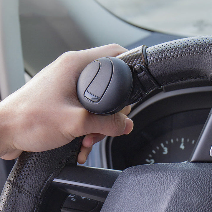 Universele 360° stuurhulpknop voor auto. Verhoogt rijcomfort en vergemakkelijkt sturen en parkeren.