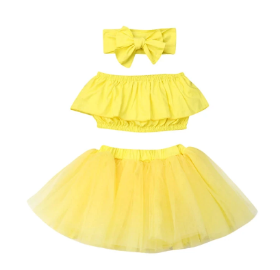 Comfortabele babymeisjes prinsessenjurk. Zachte meisjeskleding, perfect voor de lente, zomer & dagelijks gebruik.