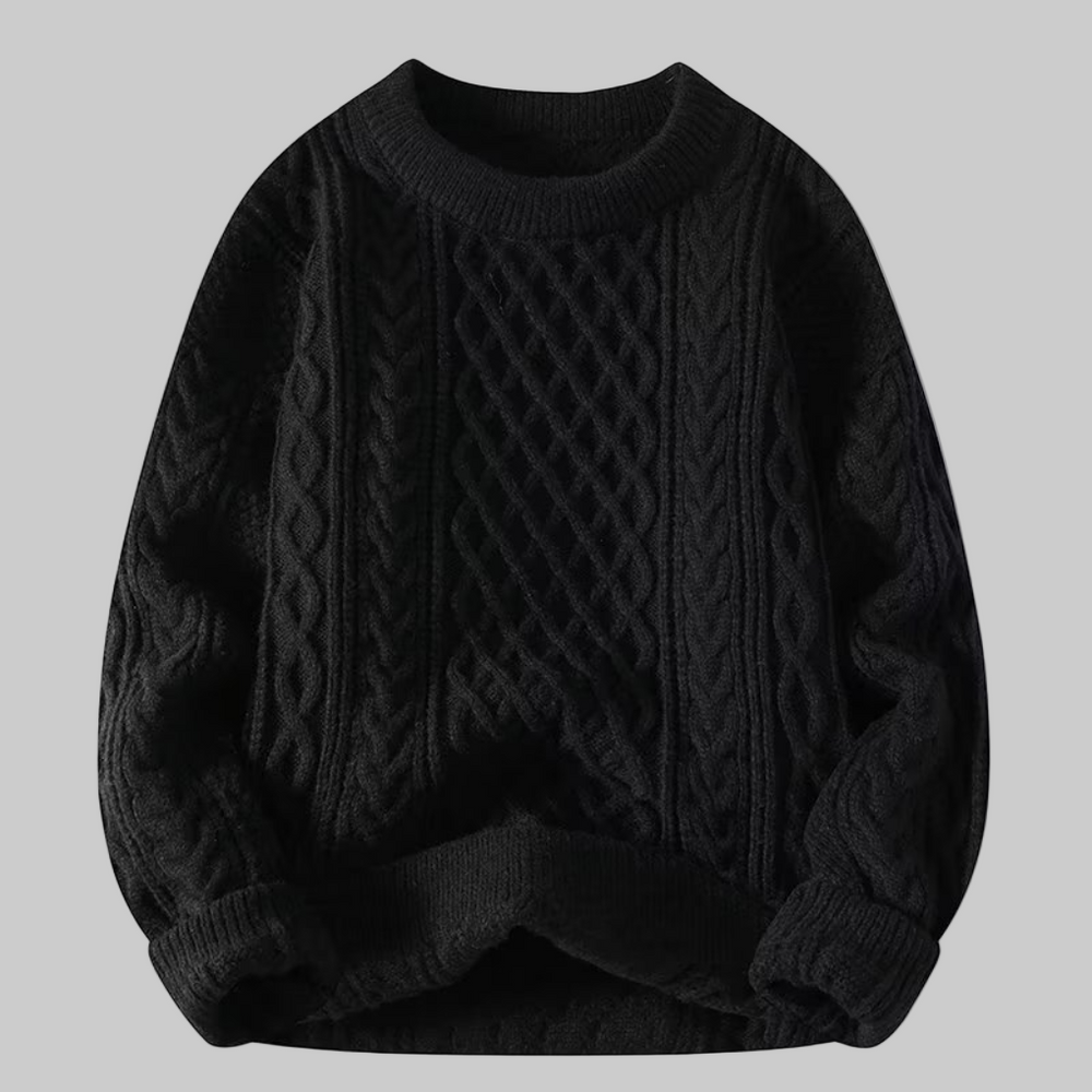 Stijlvolle en tijdloze damestrui met ronde hals, perfect voor casual dameskleding.