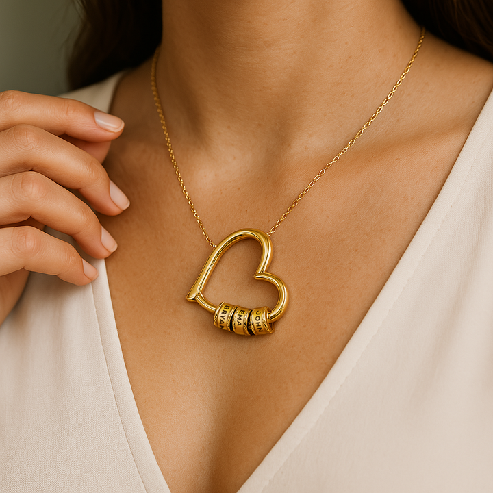 Elegant gepersonaliseerd familie sieraad voor dames, van duurzaam roestvrijstaal; een blijvend symbool van liefde.