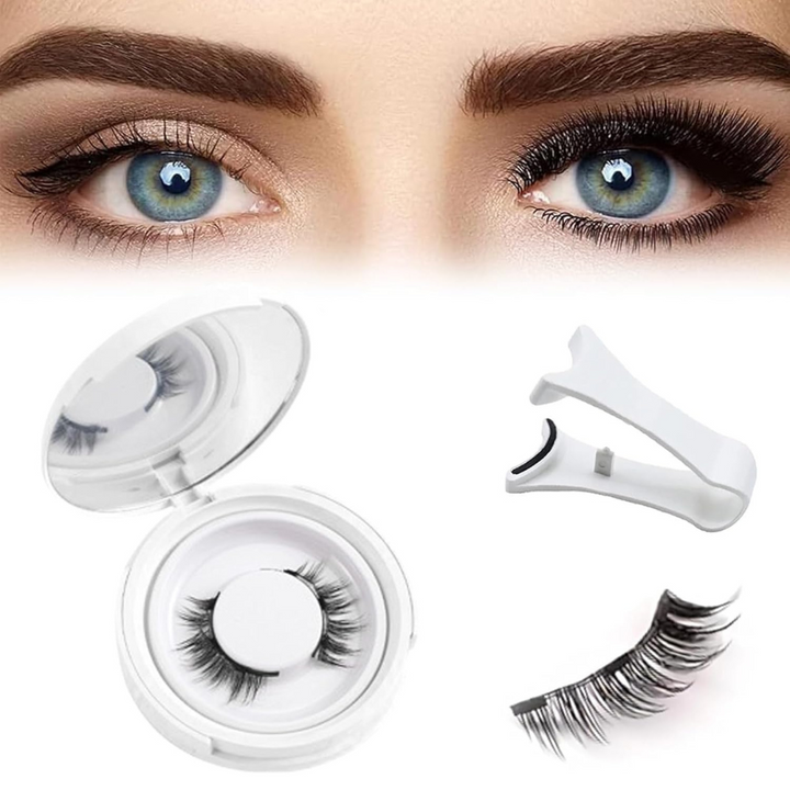 Dames herbruikbare magnetische wimperset van SANDSBERGORIGINALS met wimperpincet voor lijmvrije wimperverlenging.