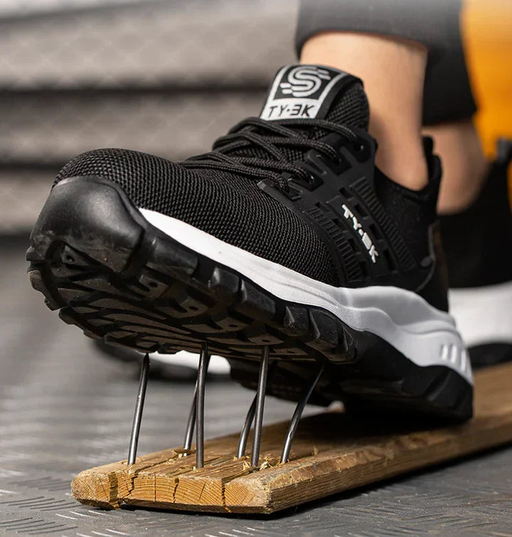 Robuuste SafeGuard werkschoenen: antislipzool, doorzoolbeveiliging & stalen neus voor optimale bescherming.