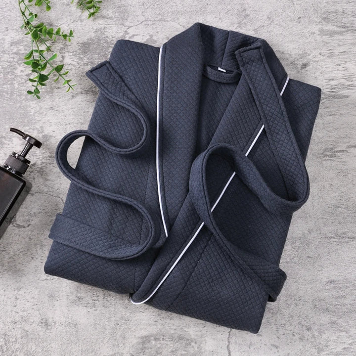 Zachte, pluche luxe heren badjas; een stijlvol cadeau voor mannen die comfort waarderen.