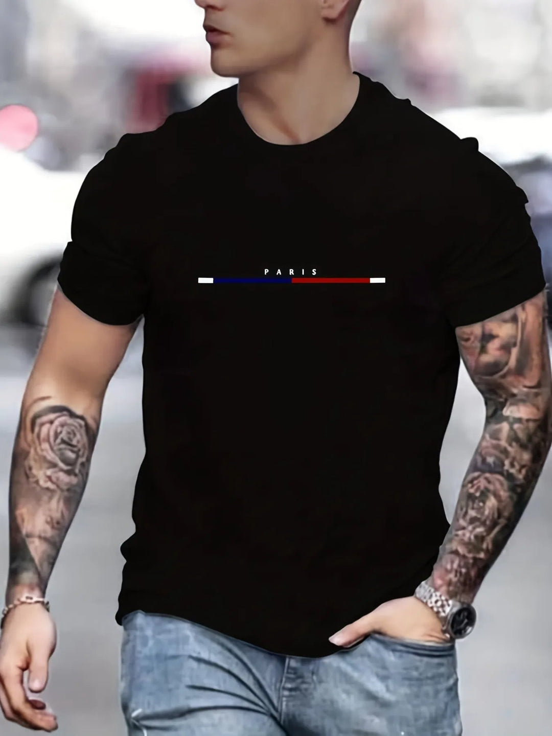 Stijlvol heren t-shirt met losvallende pasvorm, ideaal voor casual mode en dagelijks comfort. Zomerkleding.
