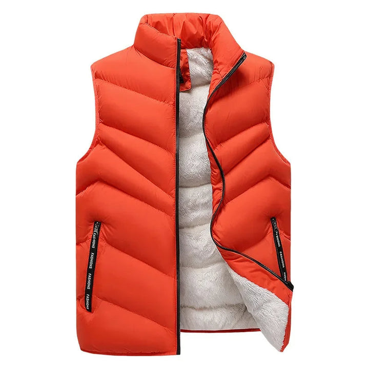 Casual heren bodywarmer, gewatteerd en modieus, perfect voor outdoor activiteiten en dagelijks comfort.