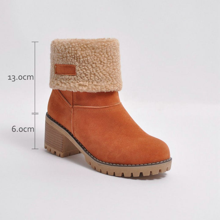 Stijlvolle damesschoenen: warme winterlaarzen met verstelbare schacht, perfect voor elke winteroutfit.
