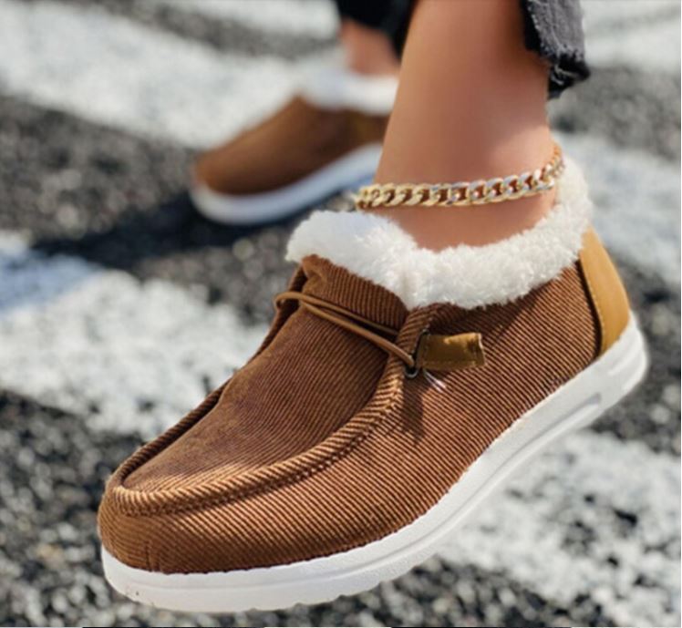 Warme instap casual schoenen voor dames, orthopedisch ontworpen voor optimaal wintercomfort.