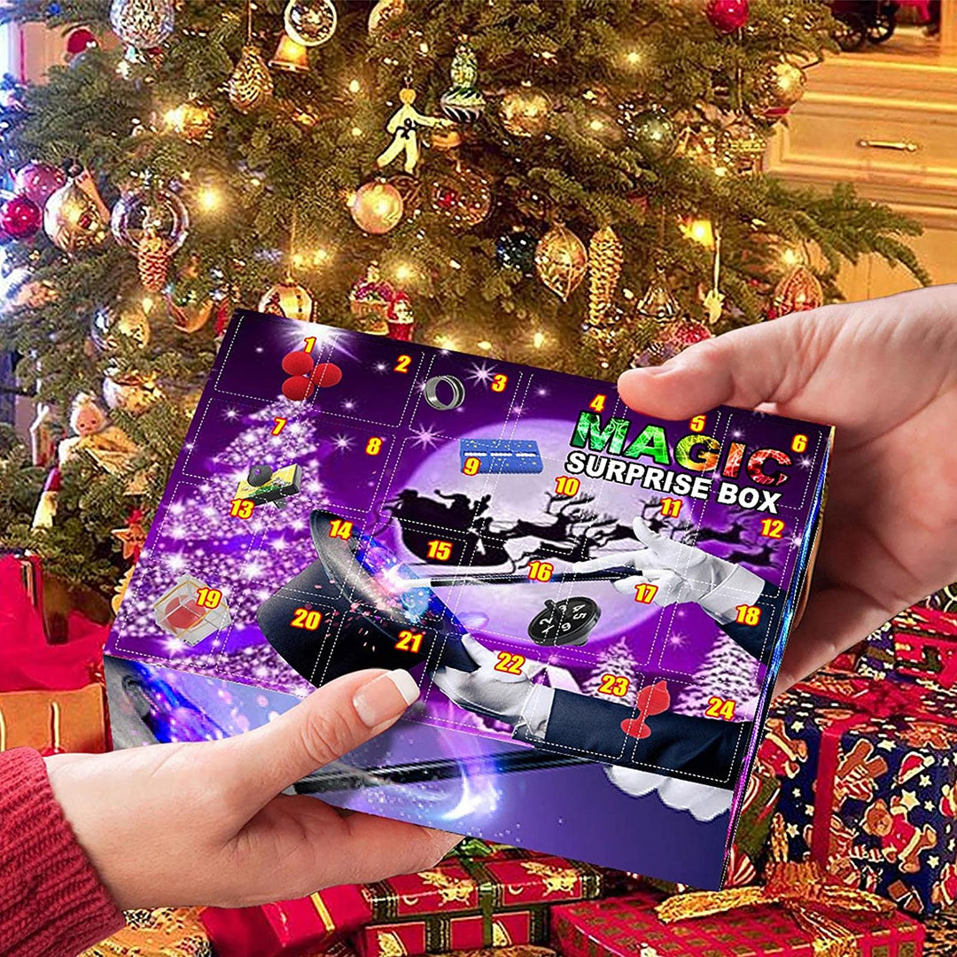 Unieke kerst verrassingskalender voor kinderen; een magische toverdoos vol speelgoed en plezier.