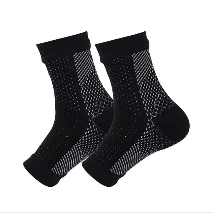 Unisex compressiekousen voor pijnverlichting, verminderen zwelling en verbeteren de bloedsomloop.
