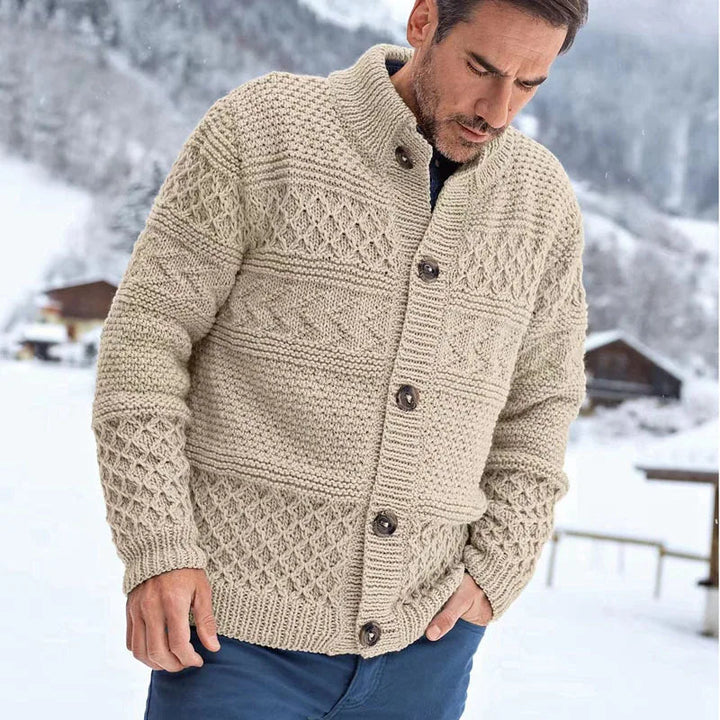 Warm heren wintervest met trendy knoopsluiting, ideaal voor casual wintermode en comfort.