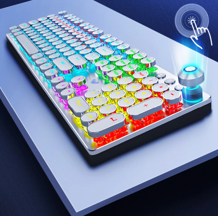 Mechanisch Toetsenbord Punk met RGB verlichting voor ultiem typegemak en gaming ervaring.