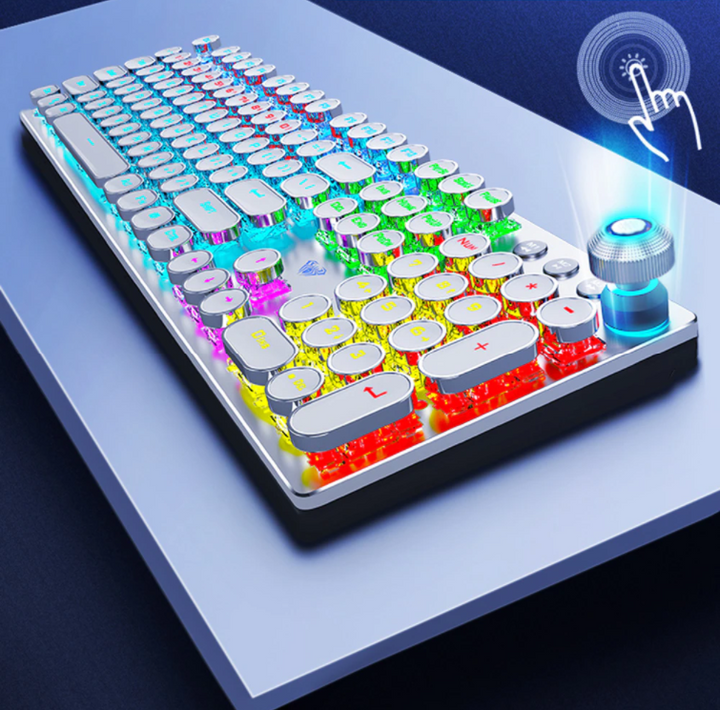 Mechanisch Toetsenbord Punk met RGB verlichting voor ultiem typegemak en gaming ervaring.