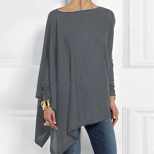 Comfortabele damesblouse met lange mouwen, ideaal voor zowel zakelijk als casual chic.
