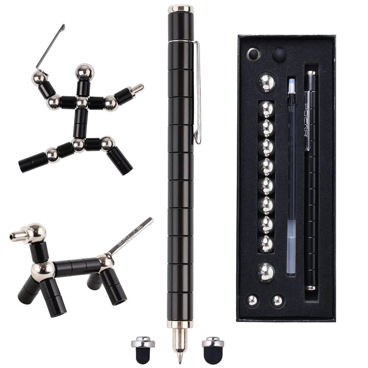 Fidget pen, magnetisch speelgoed voor ontspanning, concentratie en als anti-stress gadget.