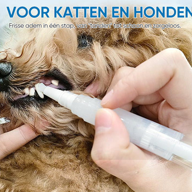 Deze tandenborstel pen maakt dierengebit reinigen simpel, voor optimale gezondheid en frisse adem.