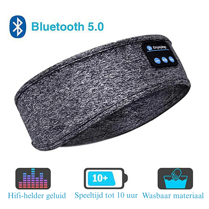 Draadloze, ultradunne speakers in de Bluetooth slaapmasker hoofdband voor helder geluid en comfort.