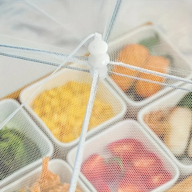Grote gaashoes, opvouwbaar voor makkelijk opbergen, houdt eten vers en beschermd buitenshuis.