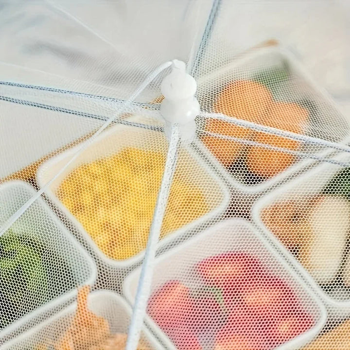 Grote gaashoes, opvouwbaar voor makkelijk opbergen, houdt eten vers en beschermd buitenshuis.