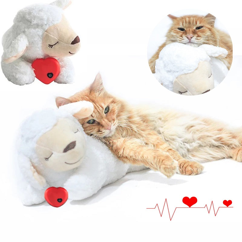 Zacht pluche speelgoed knuffelbuddy, voor honden en katten met verlatings- of vuurwerkangst.