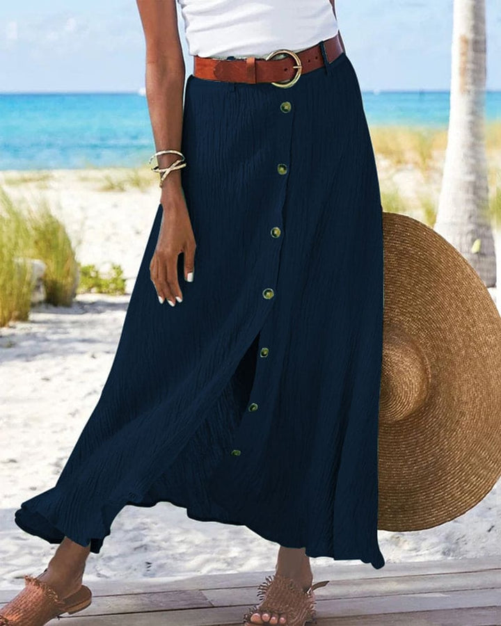 Chique A-lijn damesrok, perfect voor een elegante en vrouwelijke look. Modest fashion lange rok voor dames.