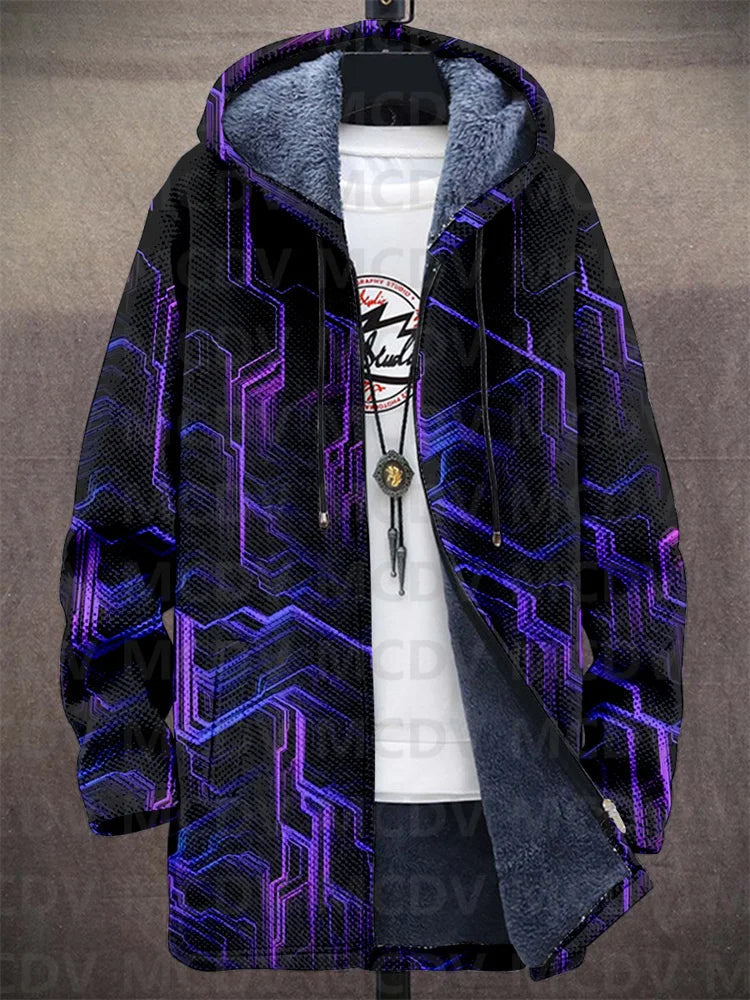 Stoer heren vest met uniek design en lange mouw. Ideaal als warme bovenkleding.