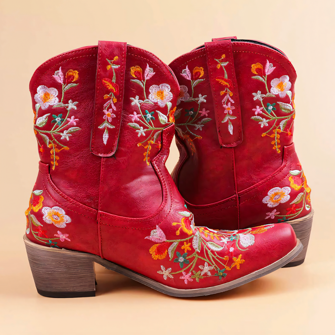 Veelzijdige waterdichte vintage cowgirl laarzen voor dames. Combineer stijl met functionaliteit overal.
