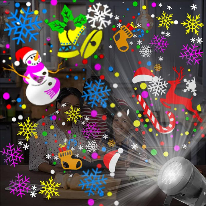 Duurzame kerst laserprojector voor buitenverlichting, creëert feestelijke animatie op gevels.