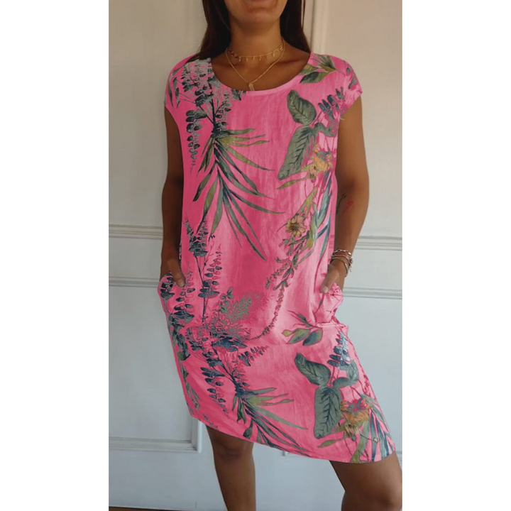 Veelzijdige zomerjurk voor dames, stijlvol en casual. Ideaal als lente jurk of elegante avondjurk.