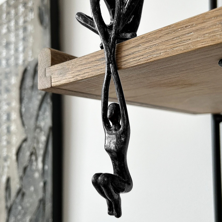 Uniek handgemaakt decoratiebeeld van twee zielen, tijdloze verbinding. Perfect geschenk voor geliefden en elk interieur.