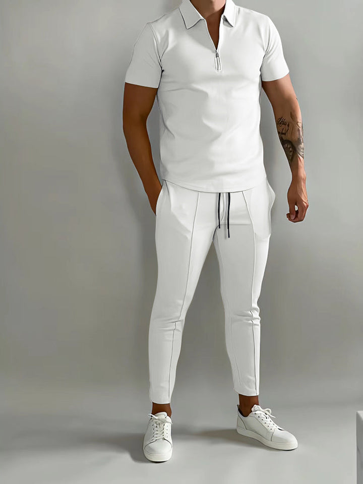 Urbanflex heren trainingspak: comfortabel voor sport & vrijetijd. Ideale zomermode sportkleding set.