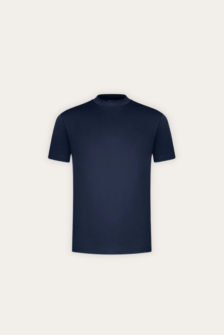Lichtgewicht zomer T-shirt voor heren, gemaakt van ademende merceriseerde katoen.