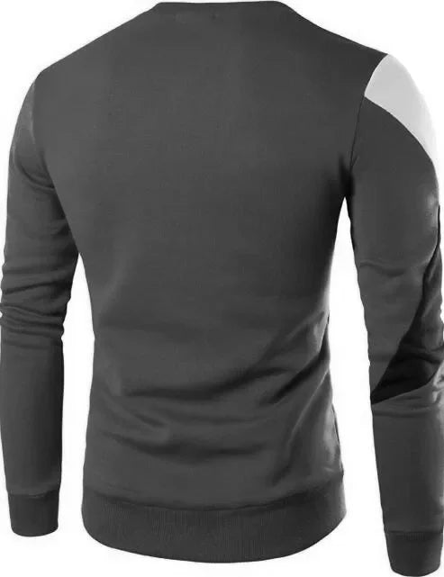 Trendy meerkleurige heren trui, slim-fit voor een moderne en comfortabele dagelijkse outfit. Perfect voor mannen.