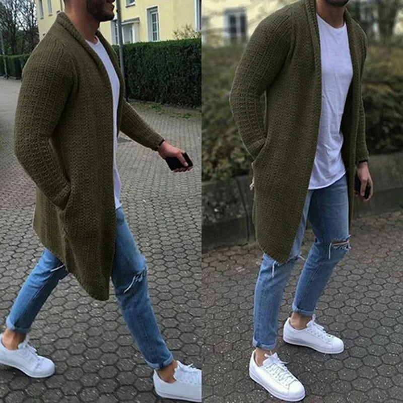 Warm en comfortabel heren langvest voor casual winterdagen, perfecte bovenkleding.