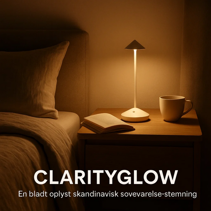 Gouden ClarityGlow dimbare LED tafellamp, oplaadbaar en waterdicht, perfect voor stijlvolle verlichting.