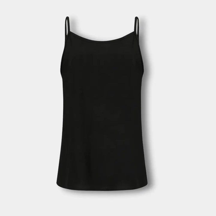 Comfortabele, luchtige dames top met spaghettibandjes voor warme zomerdagen.