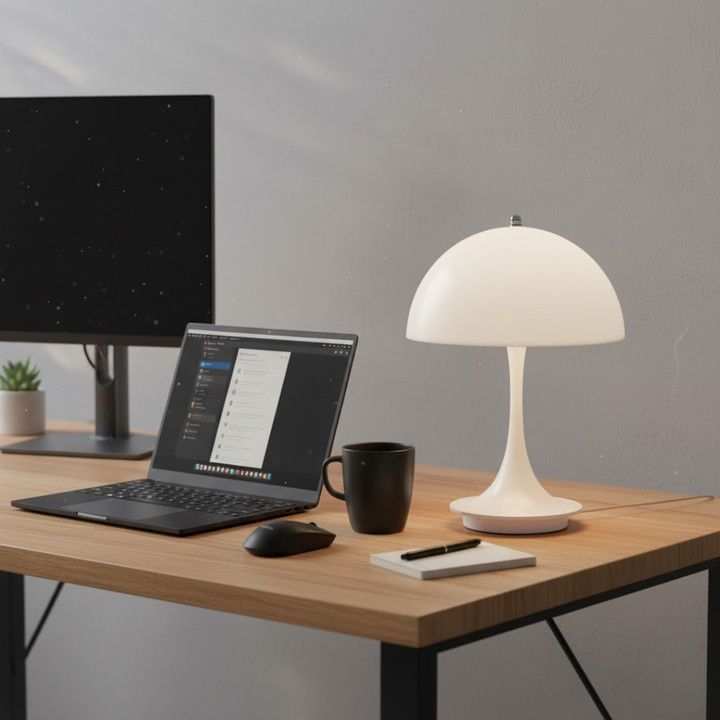 Nieuwste draadloze LED tafellamp, oplaadbaar en energiezuinig, voor eigentijds interieur.
