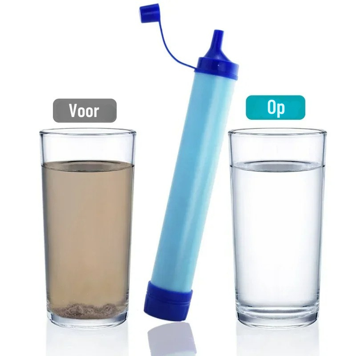 Betrouwbaar waterfilter voor veilig drinkwater. Ideaal voor nood, survival en outdoor avonturen.
