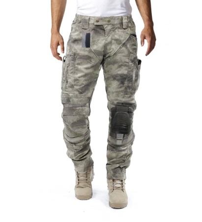 Stevige heren outdoor cargo broek Bram met kniebescherming en stretch, ideaal voor avontuur en praktisch gebruik.