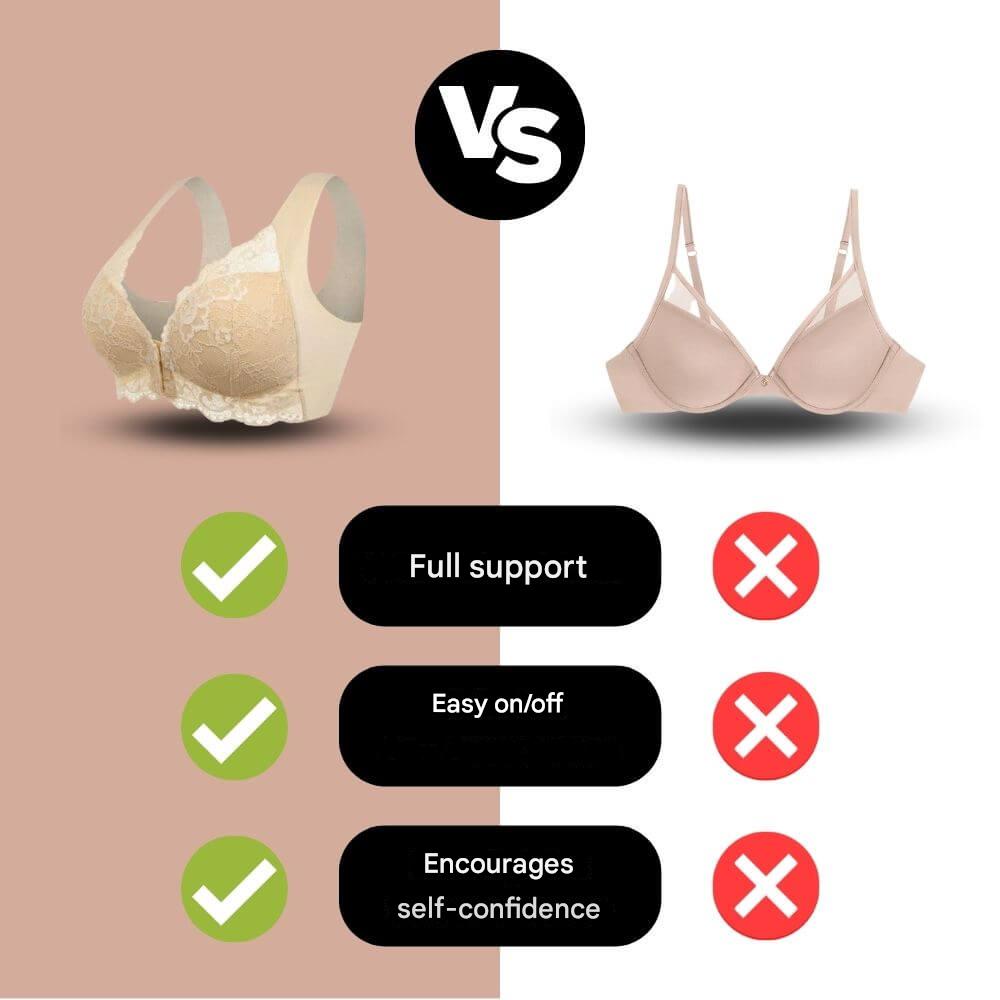 Ultiem comfort en lift met deze naadloze, draadloze dames bh. De corrigerende beha is perfect voor elke dag.